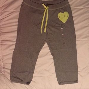 PINK capri sweatpants size L